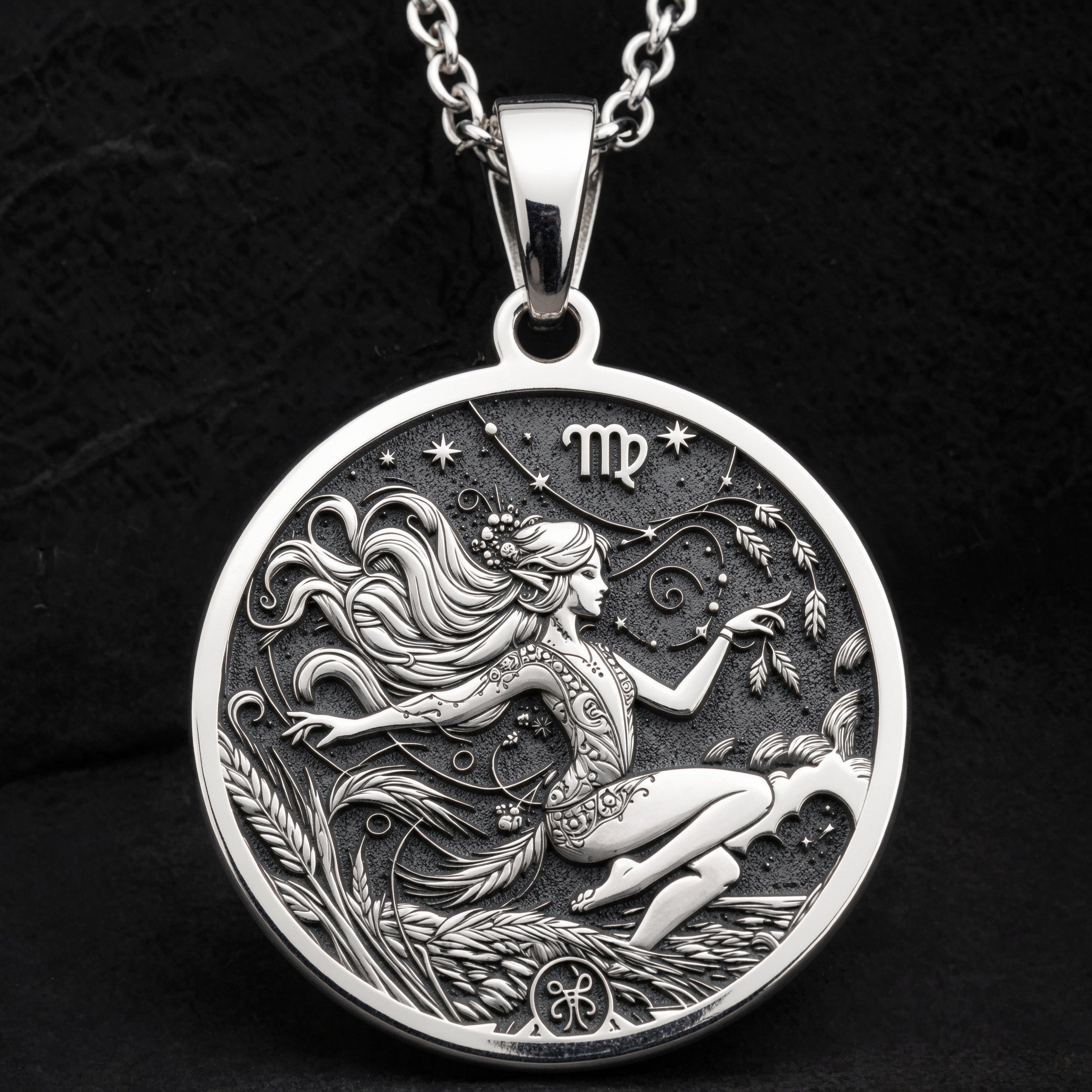 Virgo Constellation Necklace | Silver & Plated Options - Astrological Sign Birthdate Jewelry