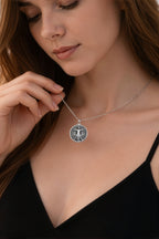 Vitruvian Man Art Pendant | Silver & Plated Options - Renaissance Style Divine Symbol
