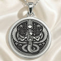 Wadjet Cobra Goddess Pendant | Silver & Plated Options - Ancient Mythology Protection Talisman