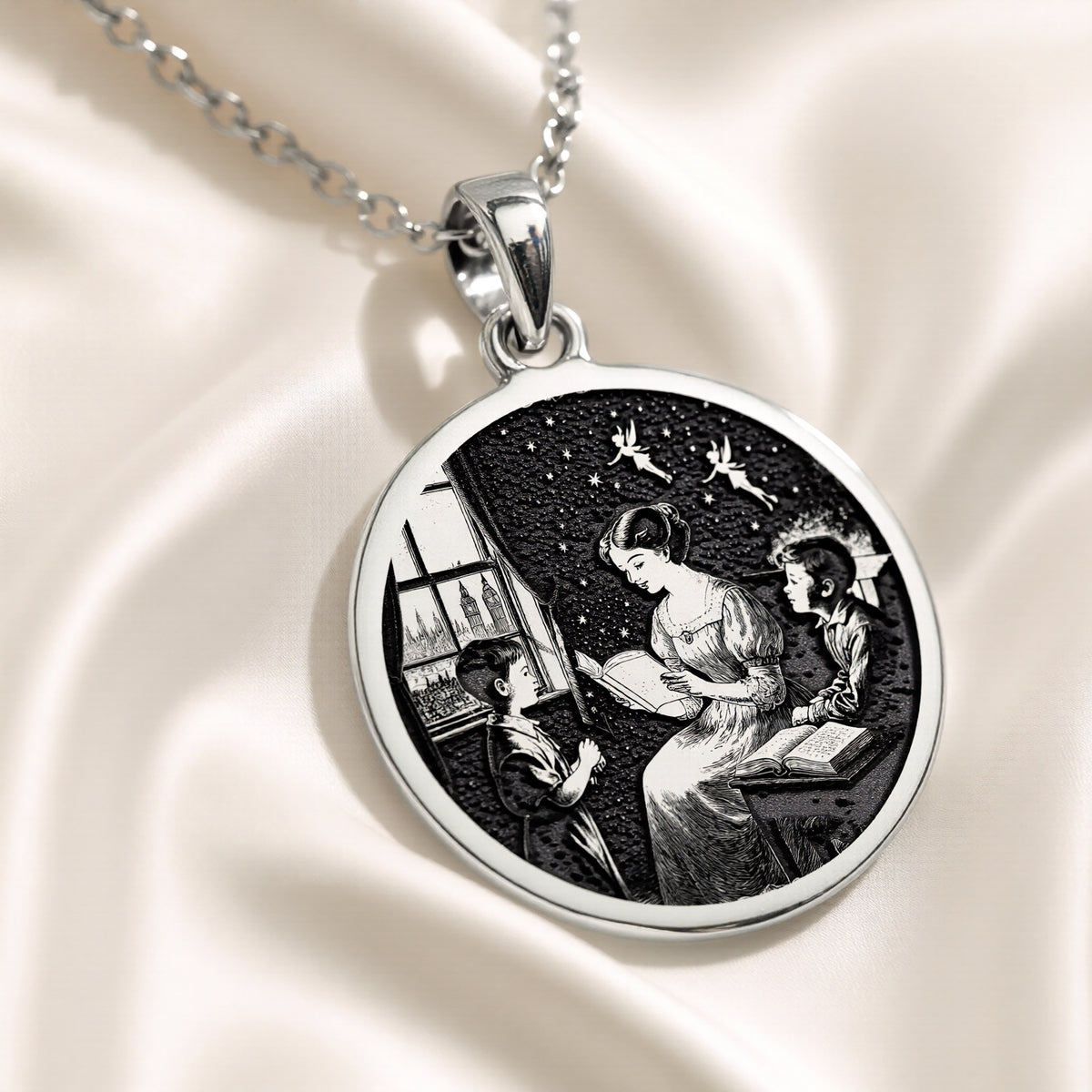 handcrafted necklace Wendy Darling Story | & Options - Nostalgia Childhood Memory Gift - view 6