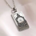 Wheel of Fortune Sphinx Amulet Pendant | Silver & Plated Options - Ancient Mythology Protection Talisman