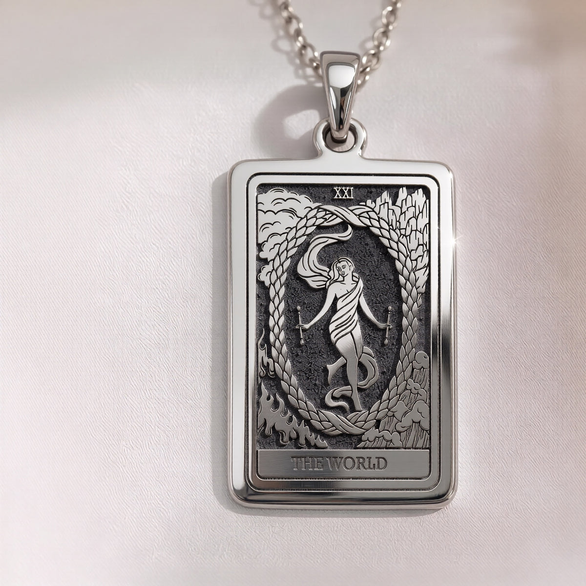 World Tarot Necklace | Silver, Gold Plated & Rose Plated Options - Completion Jewelry