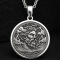 Zeus Thunder God Necklace | Silver & Plated Options - Ancient Mythology Protection Talisman