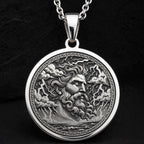 Zeus Thunder God Necklace | Silver & Plated Options - Ancient Mythology Protection Talisman