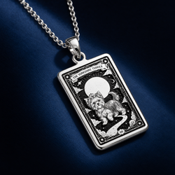 Yorkshire Terrier Tarot Dog Mom Charm - 925 Sterling Silver