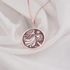 Rose Gold Plated Leo Women Zodiac Necklace featuring a lion horoscope pendant. A trendy, celestial piece of jewelry perfect for astrology enthusiasts, Leo women, and personalized zodiac gifts.