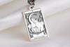 Silver Cat Lovers Tarot Necklace, The Lovers Cat Pendant, Silver Cat Tarot Charm, Feline Couple Necklace, Cat Tarot Card Jewelry, Cat Love Symbol Pendant, Zodiac Cat Lovers Necklace, Handmade Cat Tarot Pendant, Cat Couple Tarot Necklace