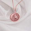 Rose Gold Plated Scorpio Zodiac Necklace for Women – This rose gold pendant showcases Scorpio’s magnetic energy with a detailed scorpion design, embodying passion and power. A thoughtful astrological gift for Scorpio birthdays or holidays