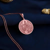 Parvati Rose Gold Charm Pendant, Rose Gold Hindu Goddess Charm, Parvati Rose Gold Plated Pendant, Spiritual Parvati Rose Gold Necklace, Goddess Parvati Rose Gold Jewelry, Rose Gold Parvati Charm Necklace