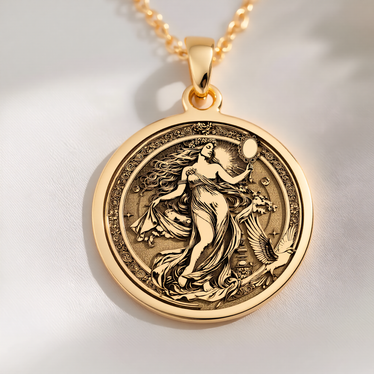 Venus Pendant Necklace: Greek Goddess Aphrodite Pendant, Mythology Jewelry - View 48