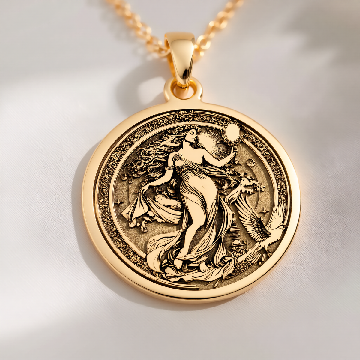 Venus Pendant Necklace: Greek Goddess Aphrodite Pendant, Mythology Jewelry - View 214