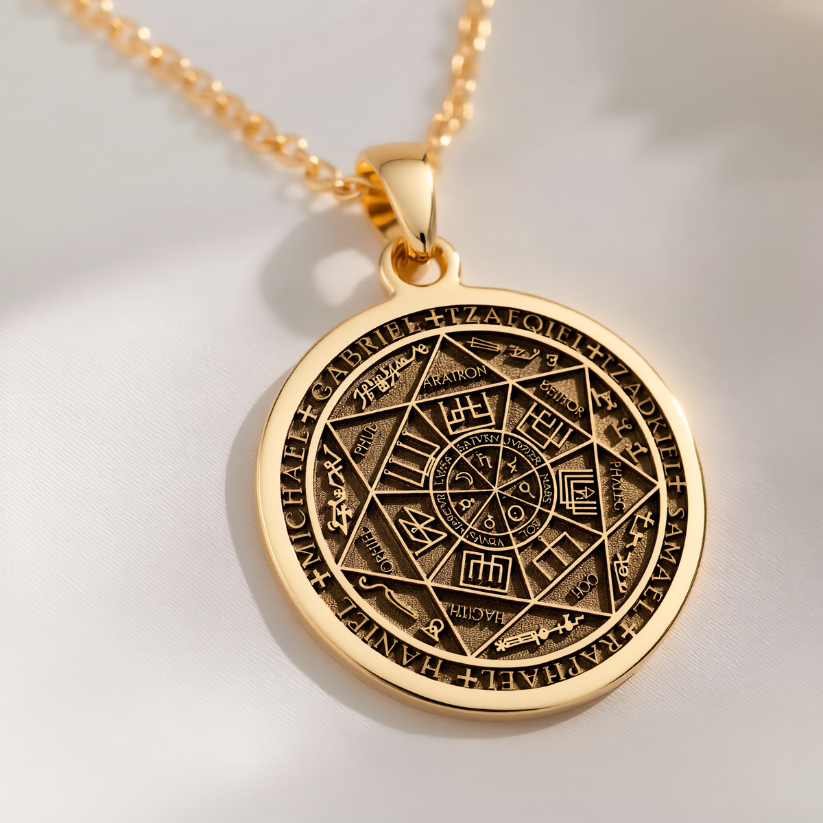 Seven Archangels Necklace: with guardian angel angel wings amulet talisman - View 48