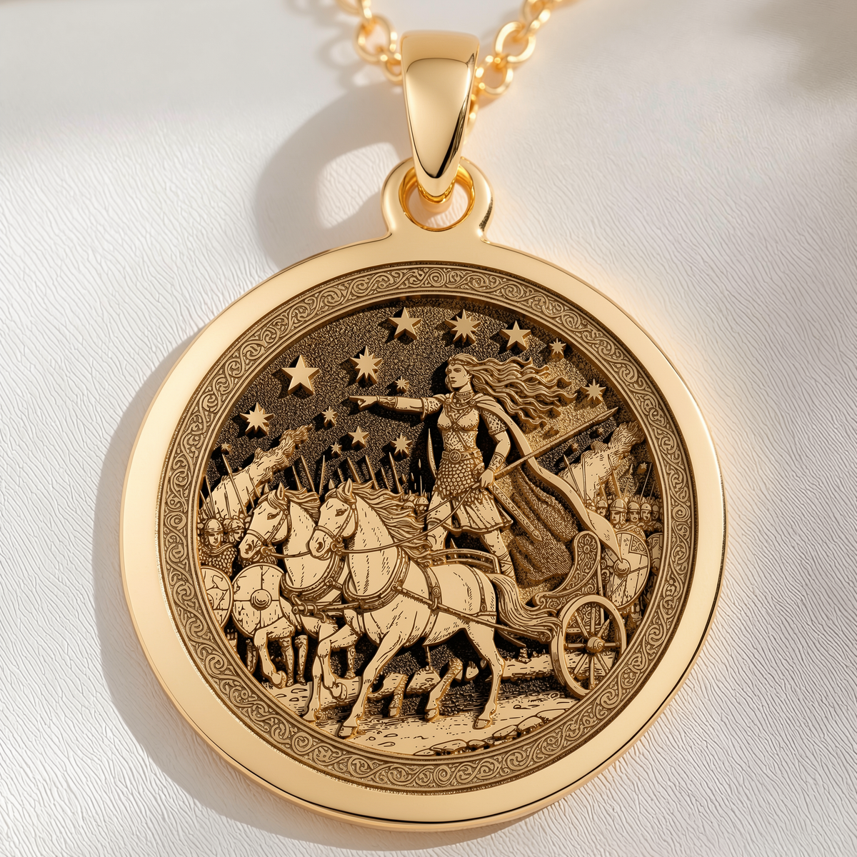 Boudica Celtic Queen Necklace Pendants None