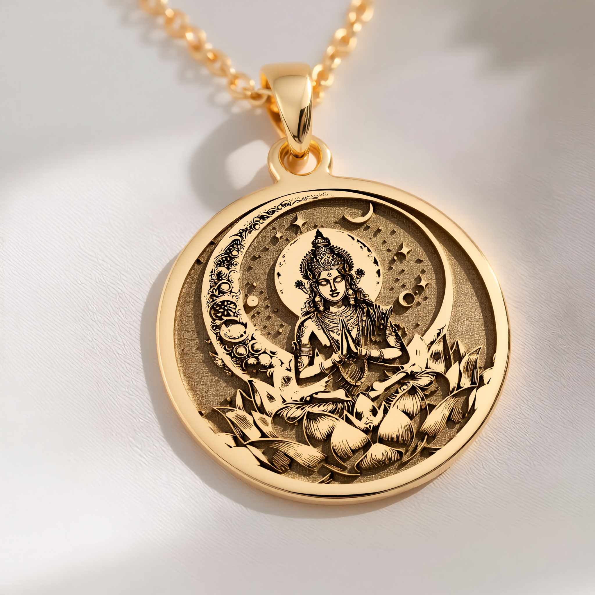 Chandra Moon Necklace: with moon necklace chandra moon talisman amulet amulet - View 48