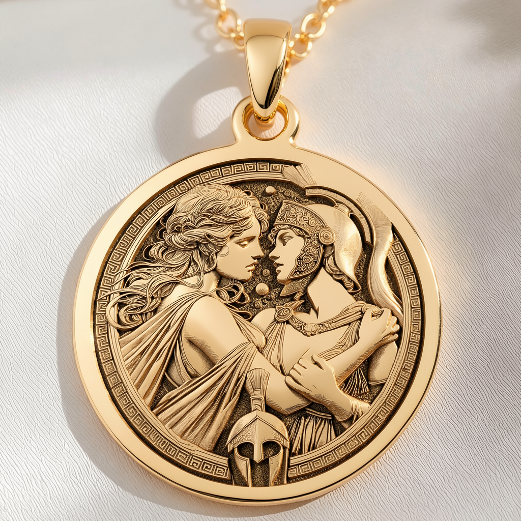 Antiope Theseus Necklace: with antiope theseus amazon queen charm talisman - View 48