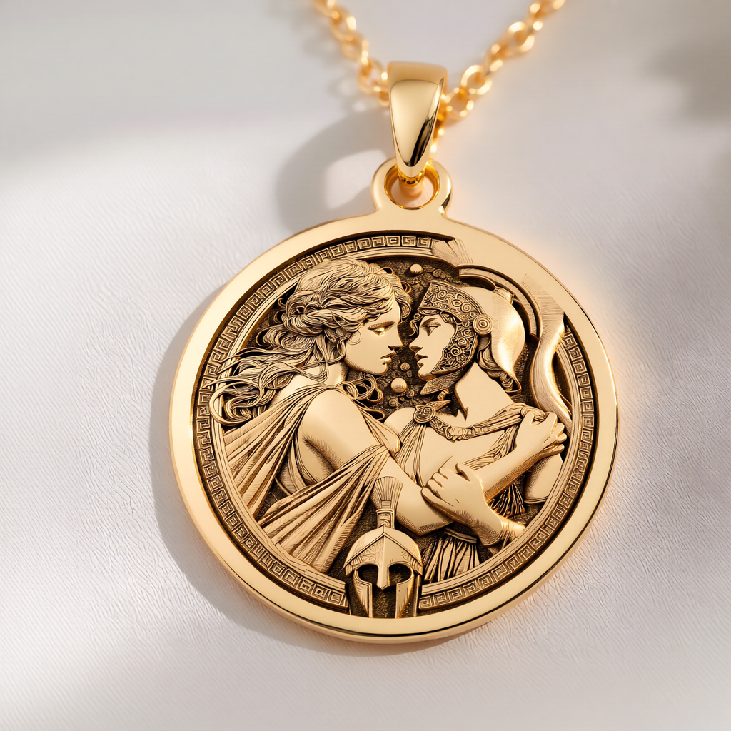 Antiope Theseus Necklace: with antiope theseus amazon queen charm talisman - View 48