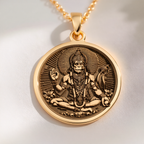 Hanuman God Necklace: with bajrangbali monkey god amulet talisman spiritual - View 153
