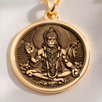 Hanuman God Necklace: with bajrangbali monkey god amulet talisman spiritual - View 214