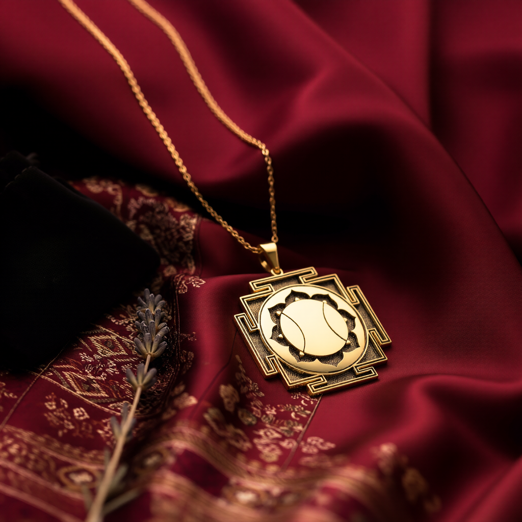 Hanuman Yantra Pendant: 14K Gold with bajrangbali monkey god spiritual amulet talisman - View 207