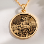 Jesus Shepherd Pendant: with christian jewelry jesus christ amulet talisman - View 48