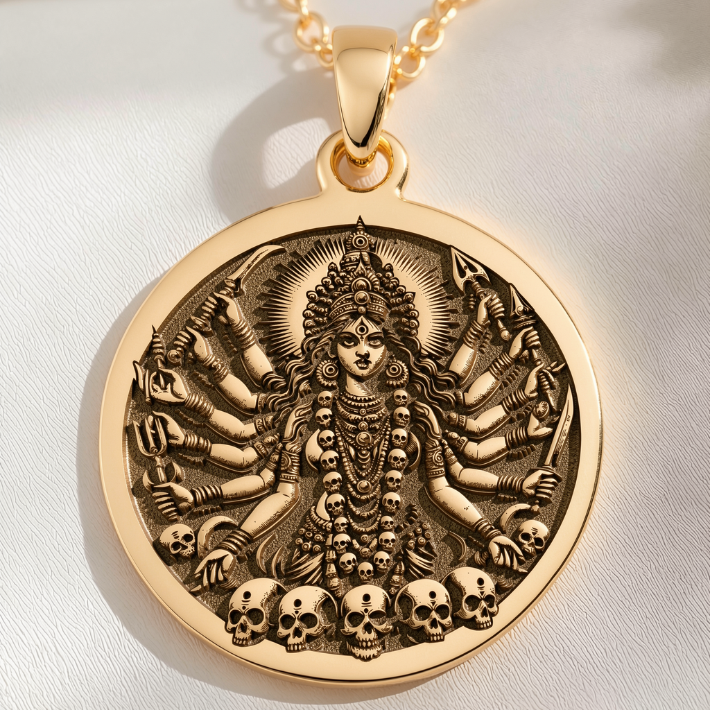 Shodashi Goddess Pendant: with maa kali shakti spiritual amulet talisman - View 214