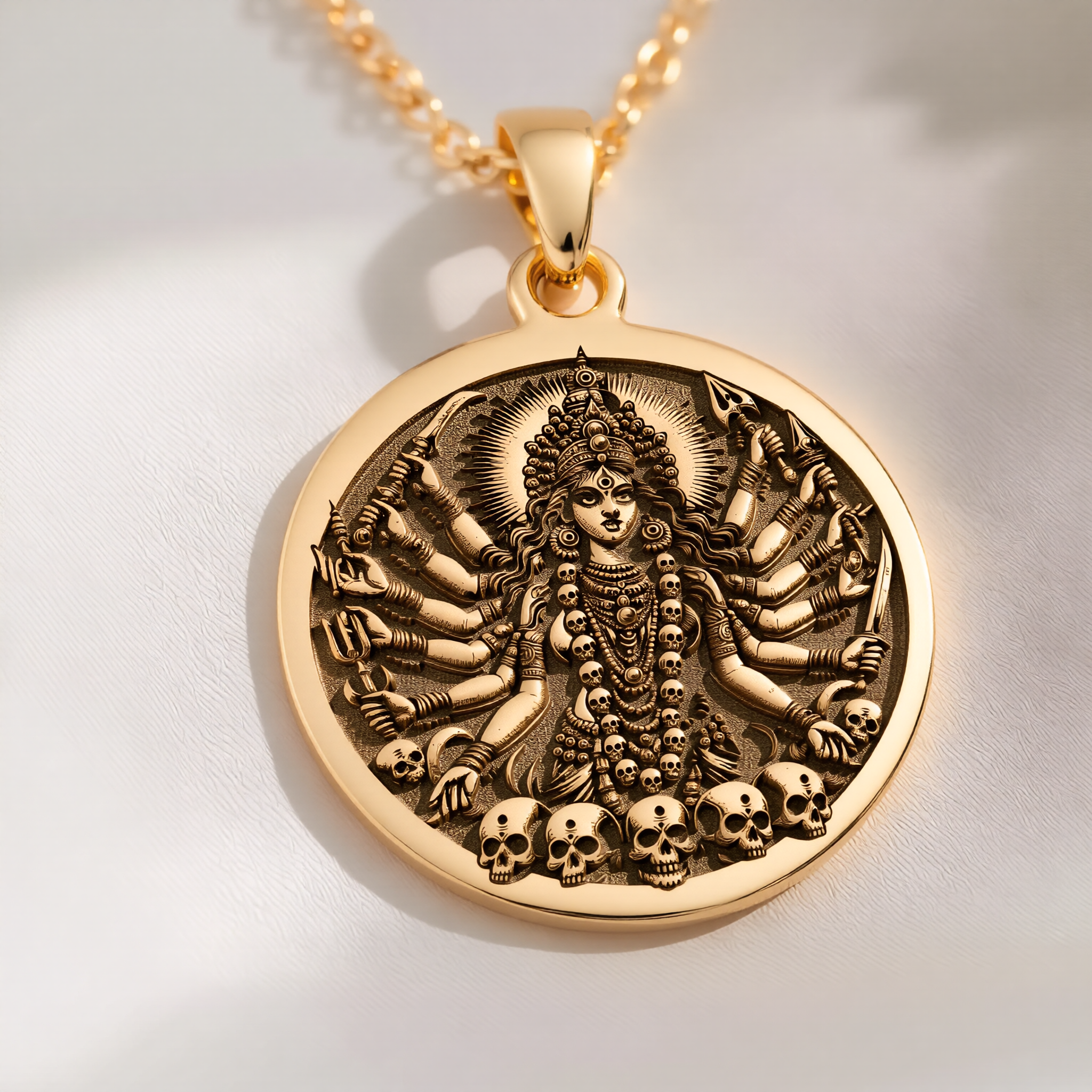 Shodashi Goddess Pendant: with maa kali shakti spiritual amulet talisman - View 48