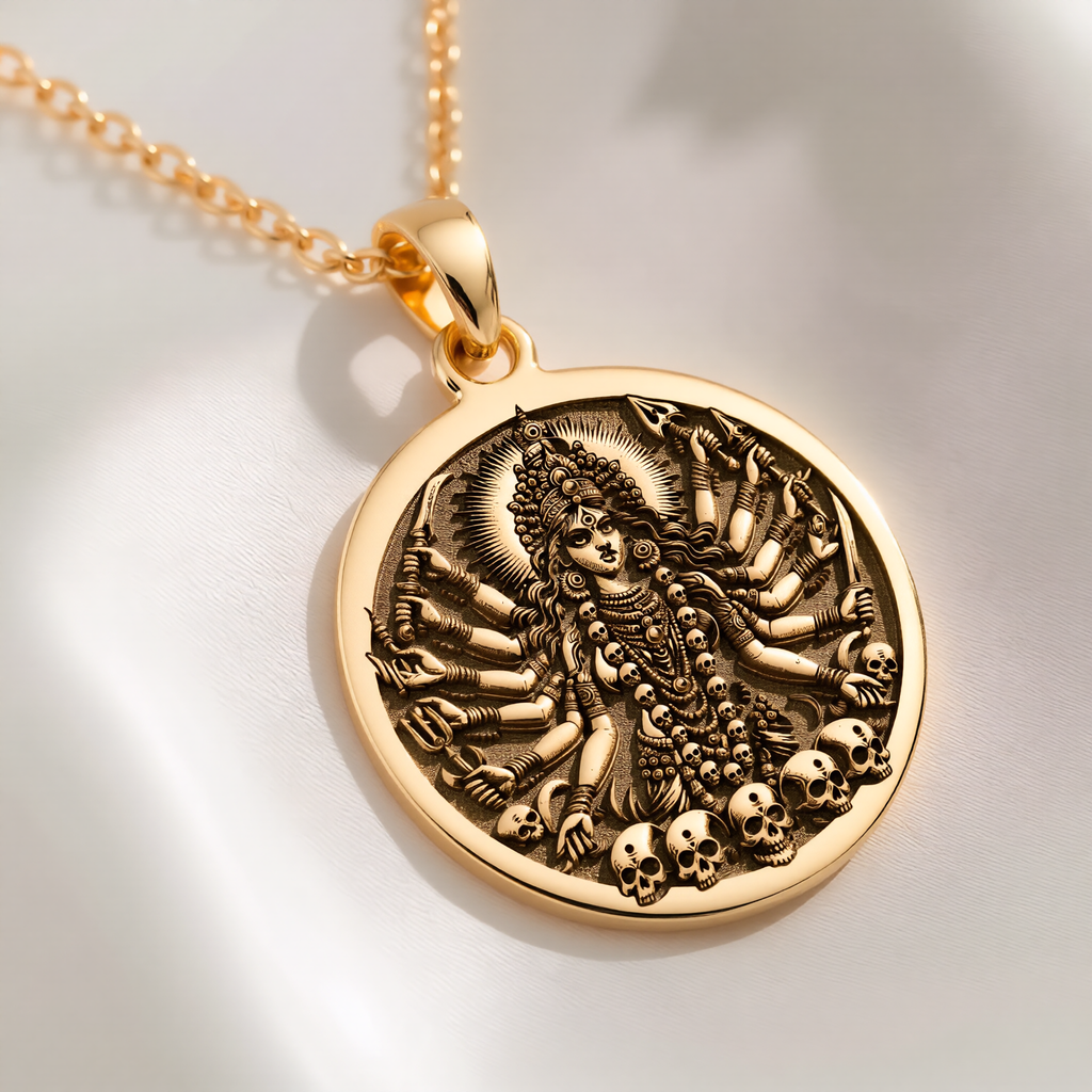 Shodashi Goddess Pendant: with maa kali shakti spiritual amulet talisman - View 214