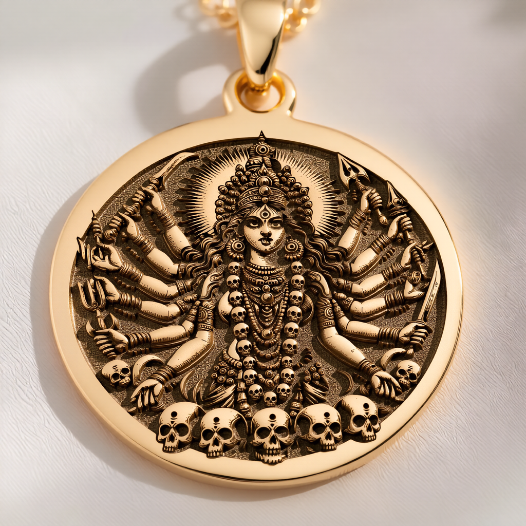 Shodashi Goddess Pendant: with maa kali shakti spiritual amulet talisman - View 214