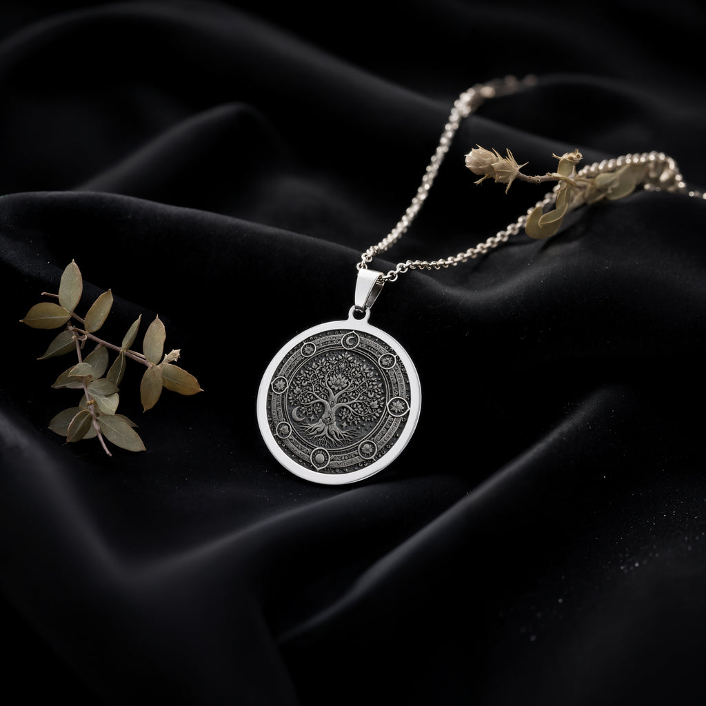 Kalpavriksha Tree of Life Pendant | Silver & Plated Options - Spiritual Heritage Family Legacy