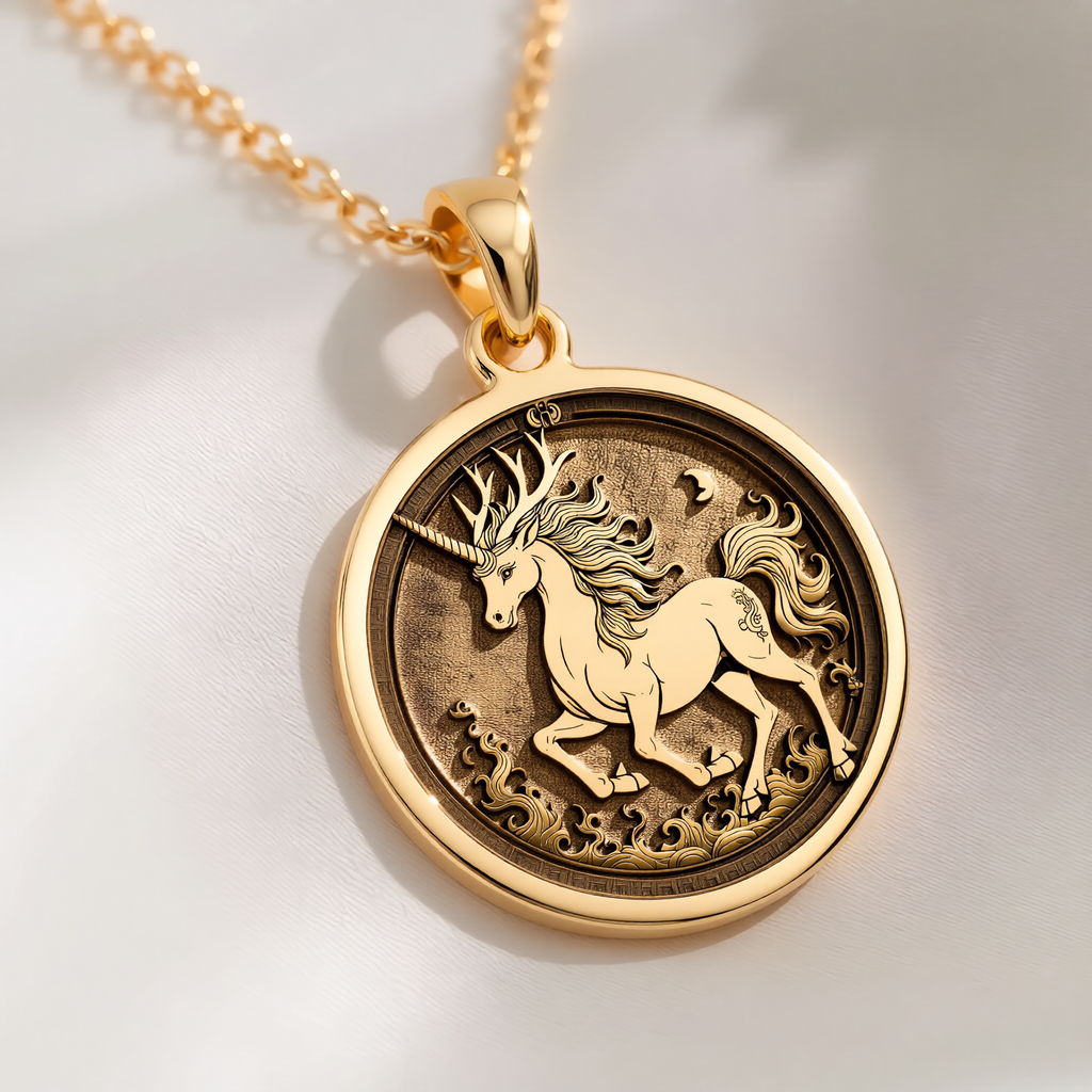 Kirin Qilin Necklace: with kirin qilin jewelry talisman amulet - View 153