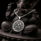 Lakshmi Goddess Divine Feminine Necklace | Silver & Plated Options - Hindu Mythology Protection Talisman