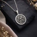 Lakshmi Goddess Divine Feminine Necklace | Silver & Plated Options - Hindu Mythology Protection Talisman