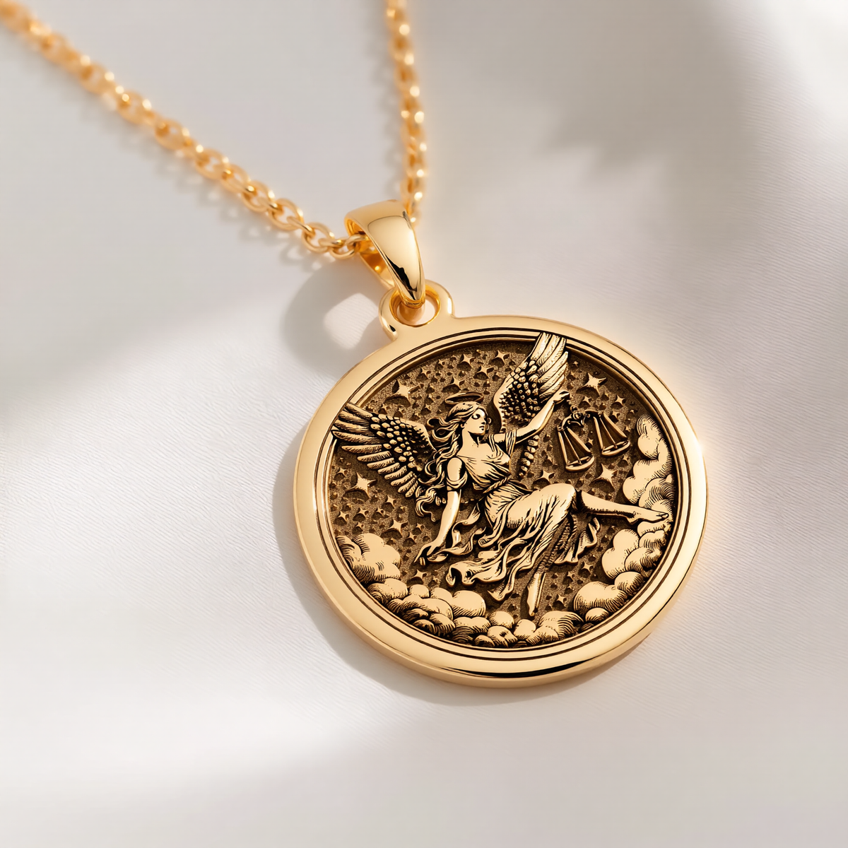 Libra Zodiac Necklace: with libra jewelry zodiac libra gold astrology talisman - View 48