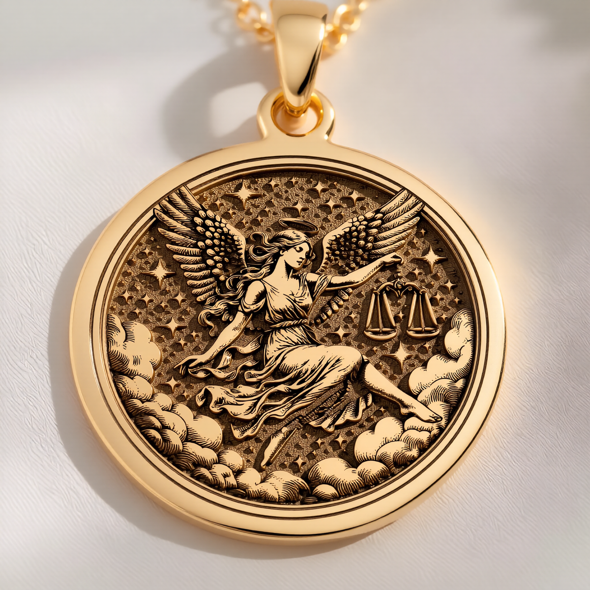 Libra Zodiac Necklace: with libra jewelry zodiac libra gold astrology talisman - View 102
