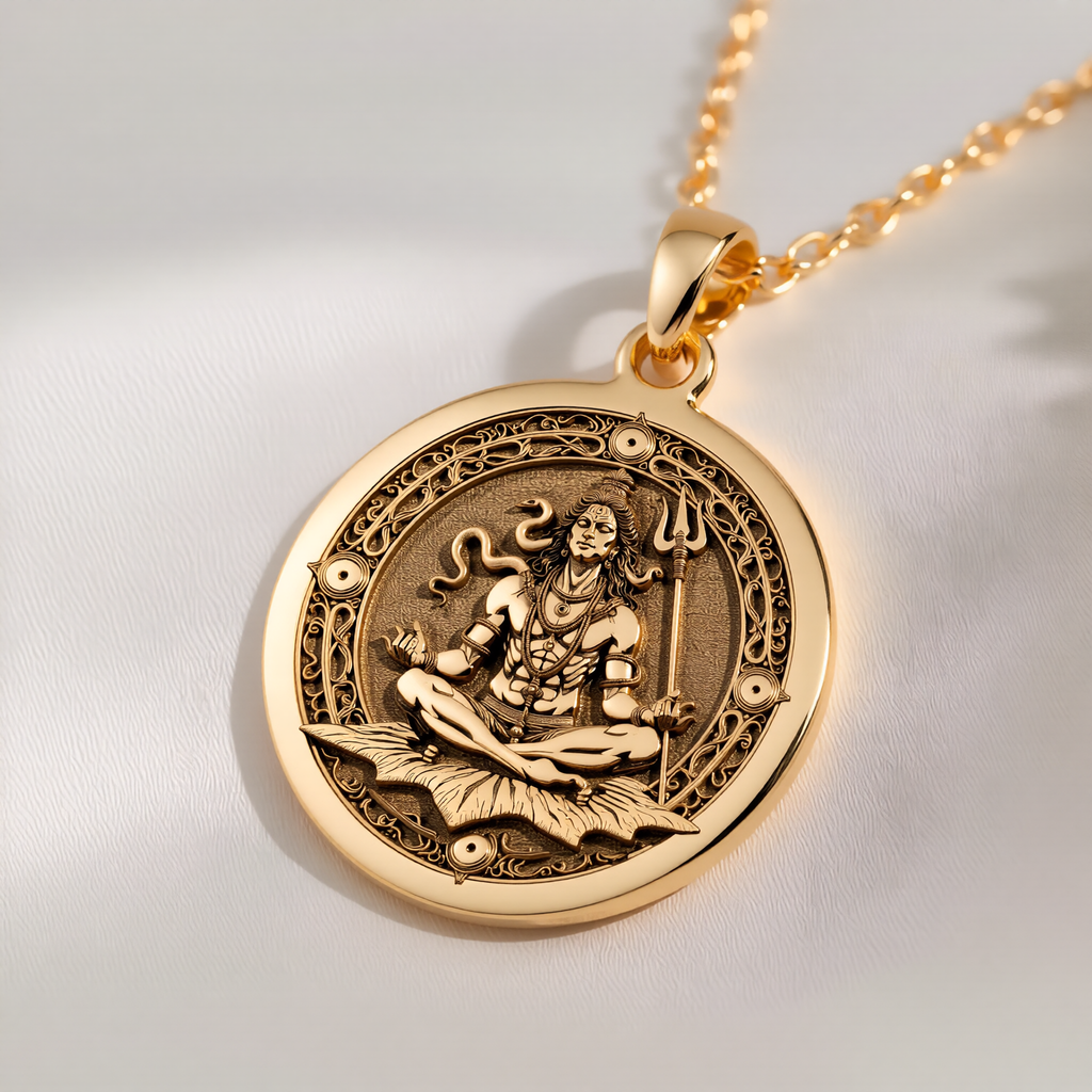 Shiva Lord Hindu God Pendant in 925 Sterling Silver, additional view 8.