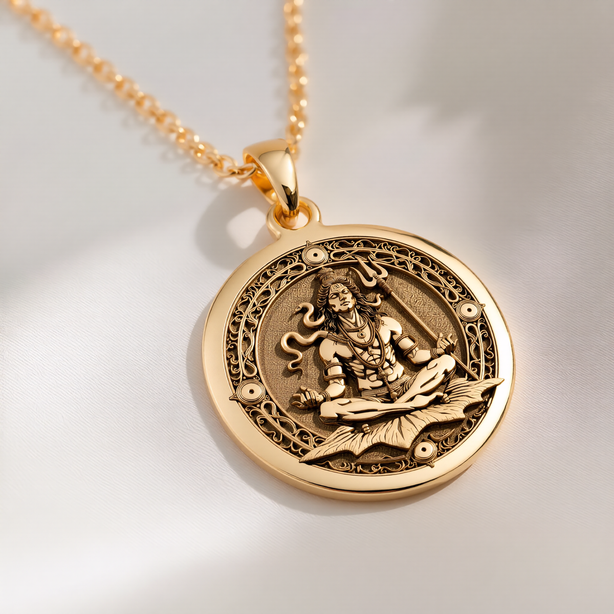 Shiva Lord Hindu God Pendant in 925 Sterling Silver, additional view 9.