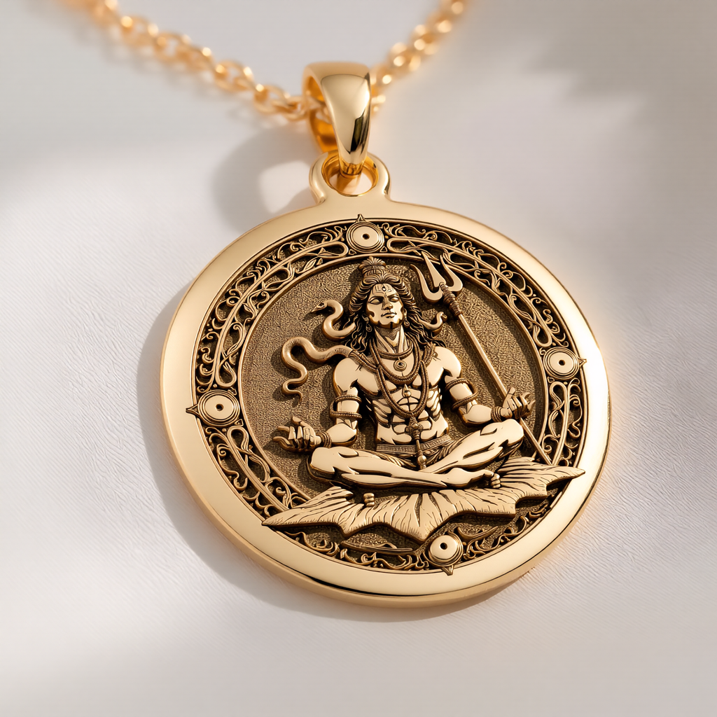 Shiva Lord Hindu God Pendant in 925 Sterling Silver, additional view 10.