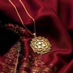 Shiva Sri Yantra Amulet Necklace: 14K Gold Sacred Geometry Talisman for Protection, - View 48