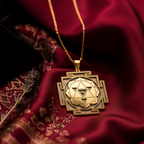Shiva Yantra Pendant: 14K Gold with mahadev trishul spiritual amulet talisman amulet - View 48