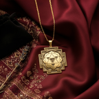 Shiva Yantra Pendant: 14K Gold with mahadev trishul spiritual amulet talisman amulet - View 48