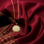 Surya Yantra Necklace: 14K Gold with surya yantra sun god amulet amulet talisman - View 214