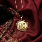 Surya Yantra Necklace: 14K Gold with surya yantra sun god amulet amulet talisman - View 48