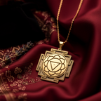 Tara Yantra Pendant: 14K Gold with tara yantra sacred geometry amulet talisman collectible - View 102