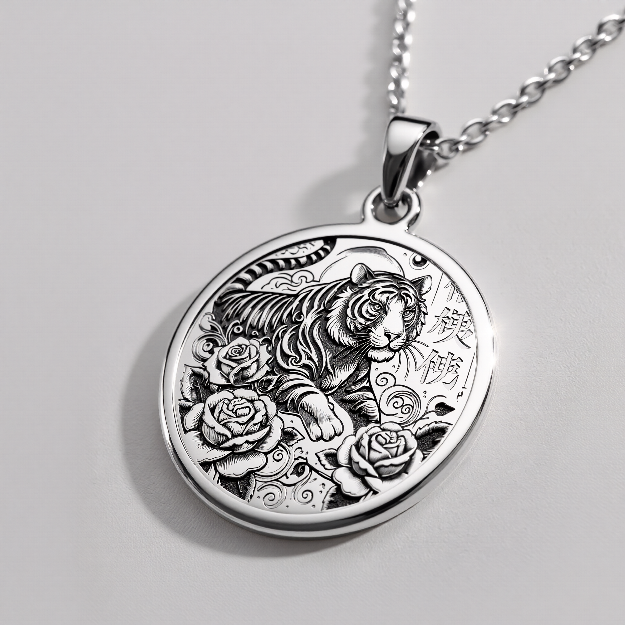 Tiger Zodiac Animal Pendant | Silver & Plated Options - Astrological Sign Lunar Year Gift