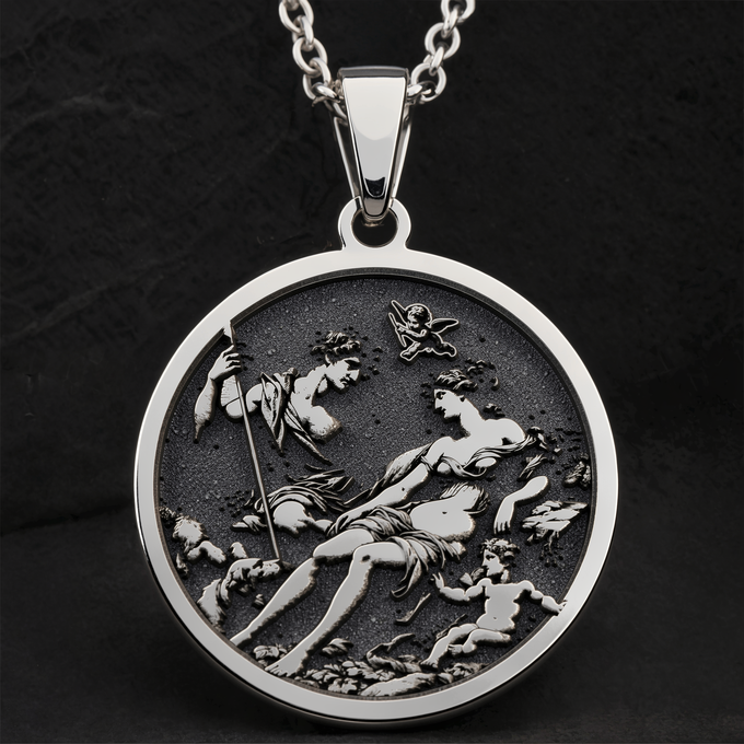 handcrafted necklace Venus Adonis Love Goddess Amulet | & Options - Spiritual Protection Talisman