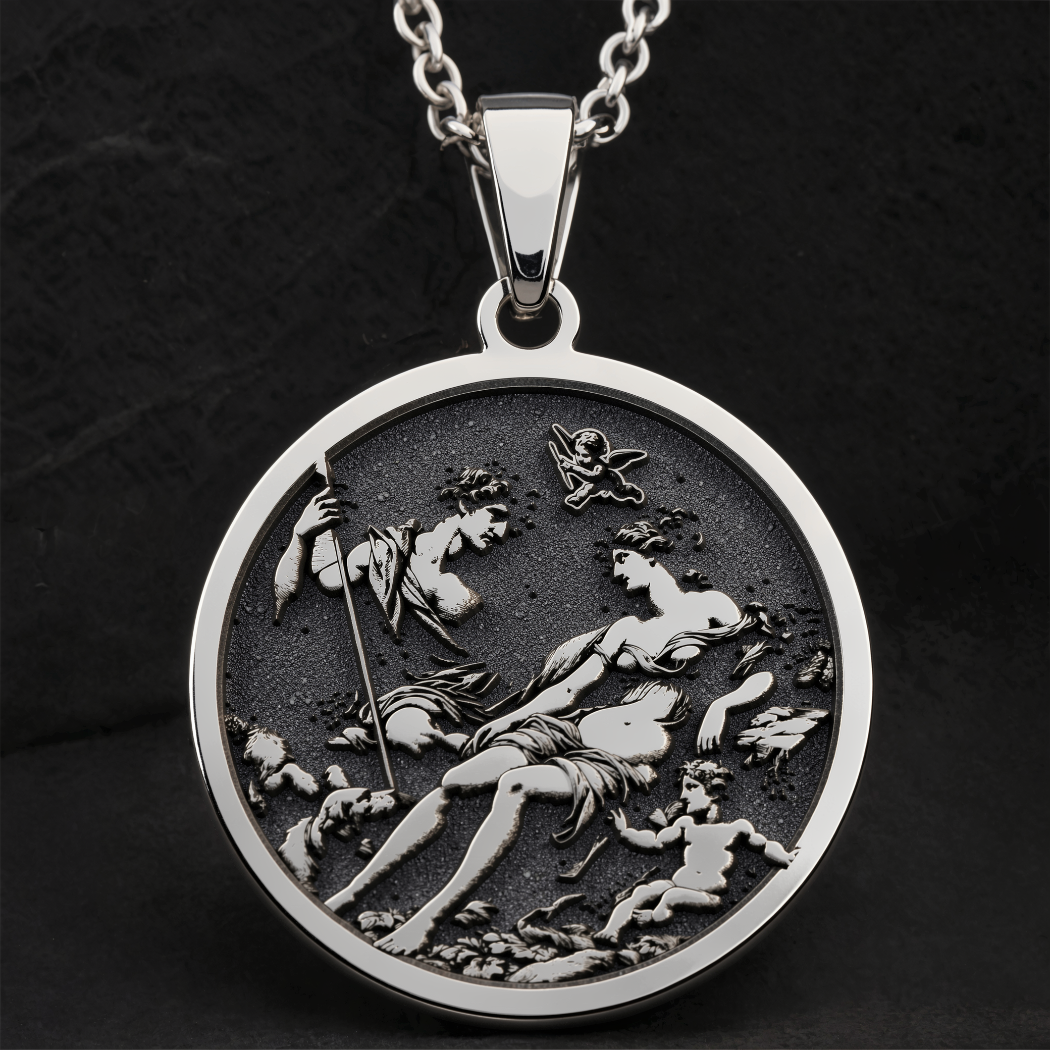 Venus Adonis Love Goddess Amulet Necklace | Silver & Plated Options - Spiritual Protection Talisman