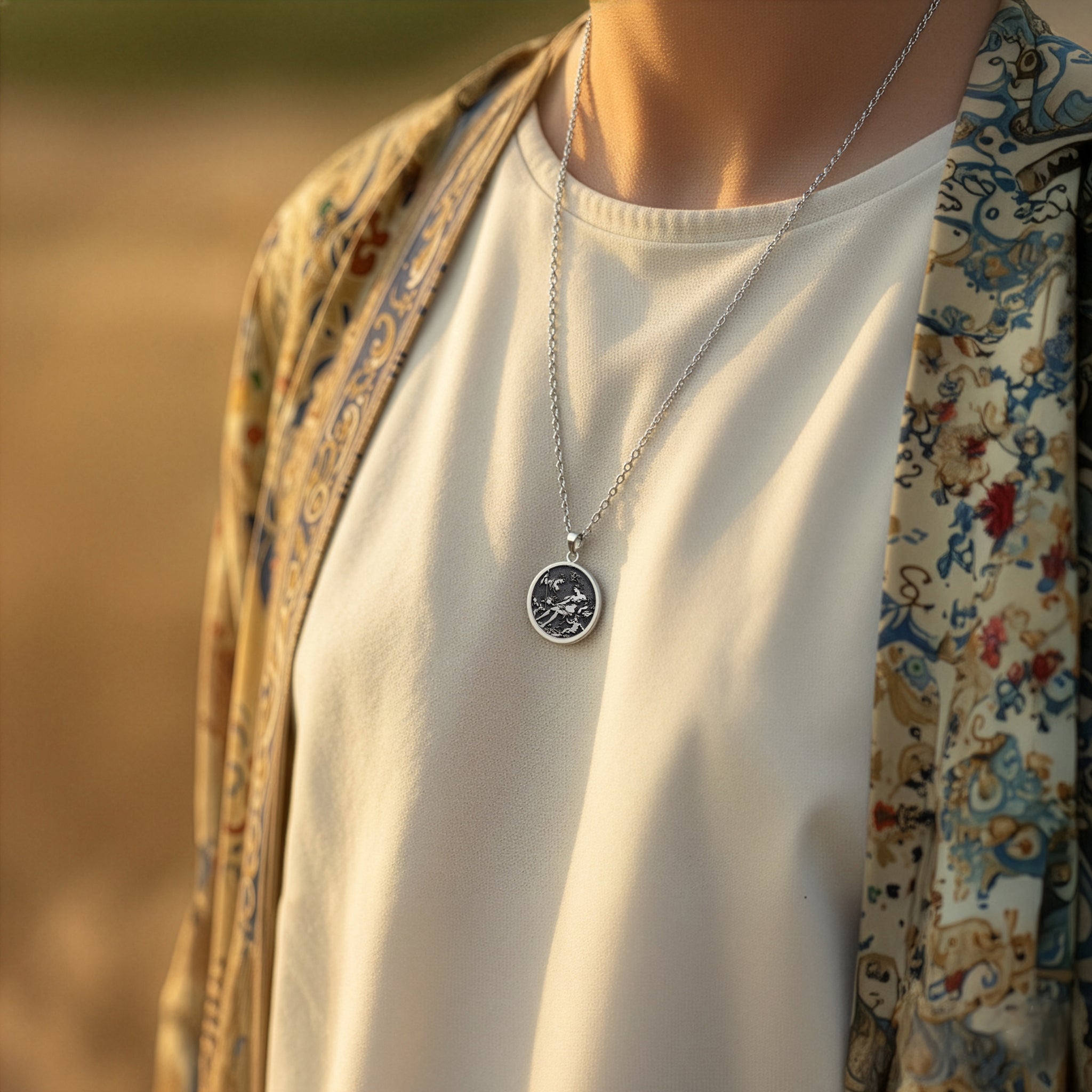 Venus Adonis Love Goddess Amulet Necklace | Silver & Plated Options - Spiritual Protection Talisman