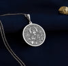 925 sterling silver Lakshmi pendant is a detailed charm representing the goddess of fortune. As a spiritual amulet or talisman, it brings prosperity and grace to the wearer. A stunning addition to any necklace or chain
