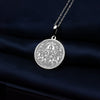 Surya Silver Charm Pendant necklace - Radiant Sun God Necklace, Handmade Hindu Jewelry for Strength & Positivity, Hindu jewelry,Surya amulet, surya coin pendant, Surya talisman