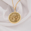 14K Solid Gold Skull Pendant Necklace, handcrafted with intricate details, symbolizing memento mori and strength. Ideal for those who appreciate bold, meaningful jewelry and are drawn to unique statement pieces inspired by life&#39;s mysteries